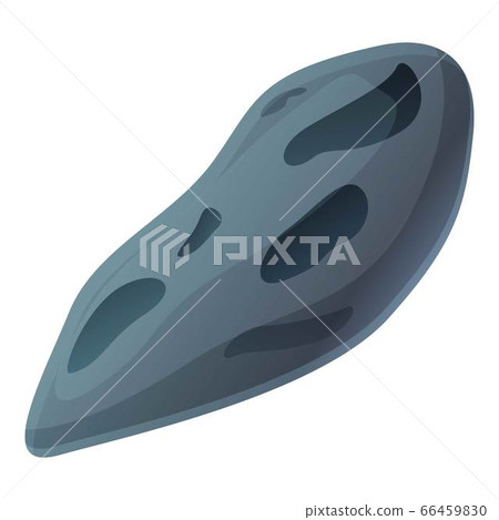 Space stone icon, cartoon style 66459830