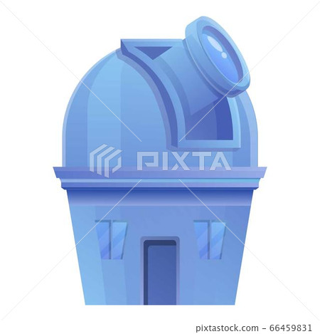 Observatory building icon, cartoon style 66459831
