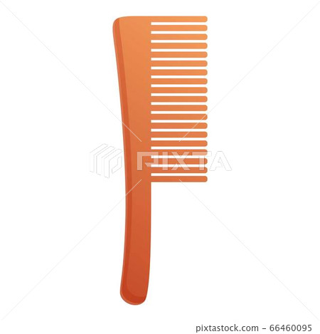 Sauna hairbrush icon, cartoon style 66460095