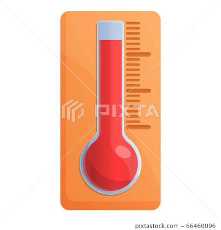 Sauna thermometer icon, cartoon style Sauna thermometer icon, cartoon style 66460096