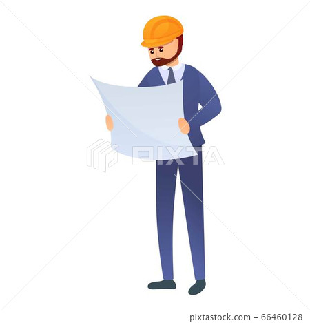Development contractor icon, cartoon style 66460128