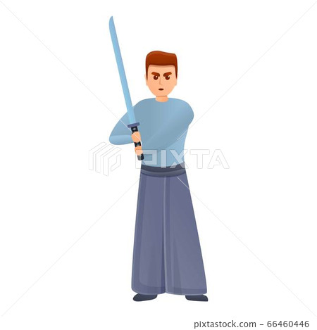 Samurai icon, cartoon style Samurai icon, cartoon style 66460446