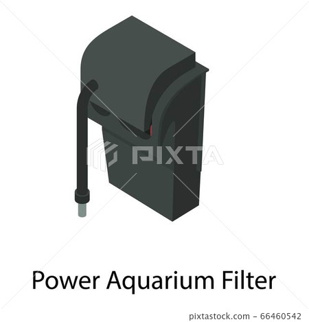 Power aquarium filter icon, isometric style 66460542