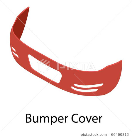 Bumper cover icon, isometric style Bumper cover icon, isometric style 66460813