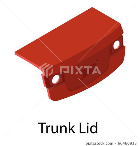 Car trunk lid icon, isometric style - Stock Illustration [66460938] - PIXTA