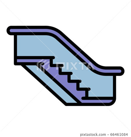 Escalator icon, outline style Escalator icon, outline style 66461084