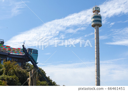 Mt. Yahiko Panorama Tower and Climbing Car (unusual rotating lift observation tower and diagonal elevator) 66461451