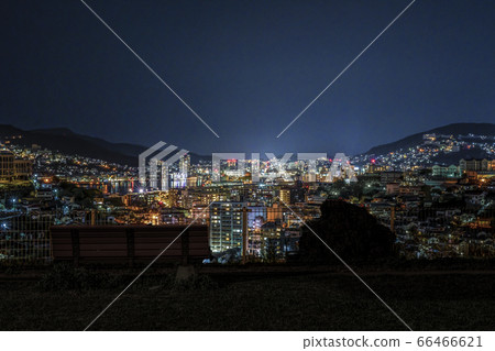 Night view of Nagasaki City seen from Izumo neighborhood park Night view of Nagasaki City seen from Izumo neighborhood park 66466621