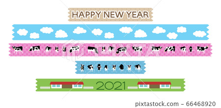 2021新年賀卡膠帶 2021新年賀卡膠帶 66468920