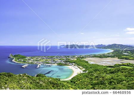 Beautiful scenery of Itoshima from Mt. Tateishi, Itoshima City, Fukuoka Prefecture Beautiful scenery of Itoshima from Mt. Tateishi, Itoshima City, Fukuoka Prefecture 66468936