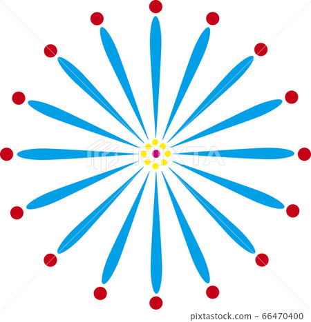 [夏季圖片]煙花（白色背景圖） 66470400