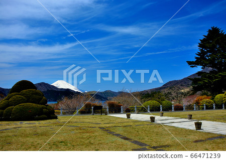 從中心廣場看的箱根公園（縣箱根公園），神奈川縣，箱根町，箱根立急，富士山和蘆之湖（4） 66471239