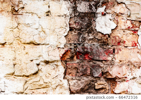 Weathered texture of stained old orange and white Weathered texture of stained old orange and white 66472316