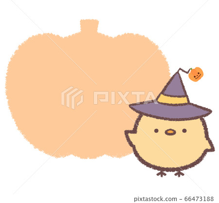 萬聖節小雞南瓜框架 66473188