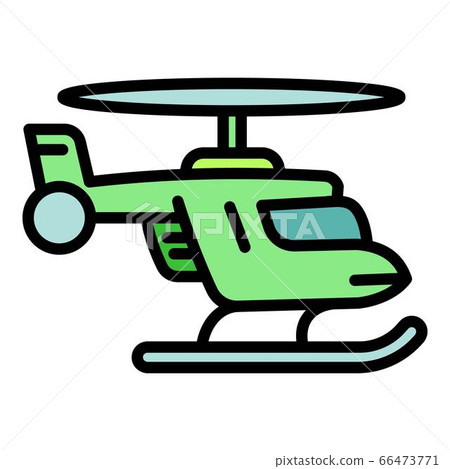 Rescue helicopter icon, outline style Rescue helicopter icon, outline style 66473771