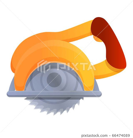 Circular saw icon, cartoon style 66474089