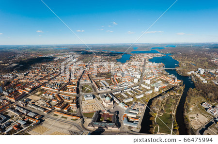 Potsdam, Brandenburg, Germany, 04.04.2020 aerial cityscape drone photo Potsdam, Brandenburg, Germany, 04.04.2020 aerial cityscape drone photo 66475994