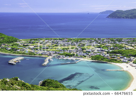 從福岡縣池島市立石山眺望伊藤島的美景 66476655