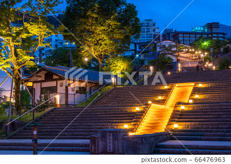 《Gunma Prefecture》Ikaho Onsen/Stairs at night 《Gunma Prefecture》Ikaho Onsen/Stairs at night 66476963