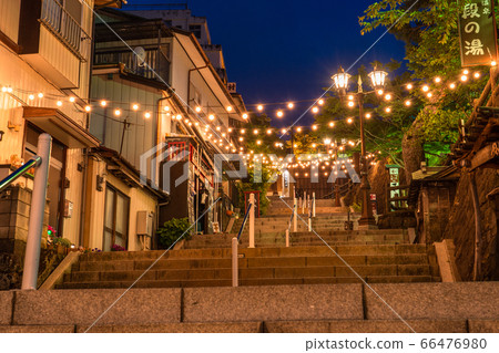 《Gunma Prefecture》Ikaho Onsen/Stairs at night 《Gunma Prefecture》Ikaho Onsen/Stairs at night 66476980