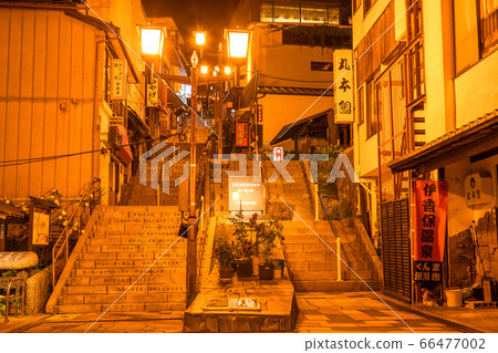 《Gunma Prefecture》Ikaho Onsen/Stairs at night 《Gunma Prefecture》Ikaho Onsen/Stairs at night 66477002