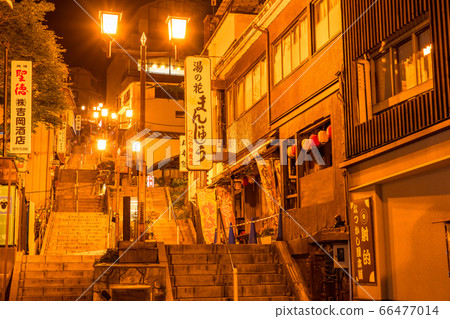 《Gunma Prefecture》Ikaho Onsen/Stairs at night 《Gunma Prefecture》Ikaho Onsen/Stairs at night 66477014