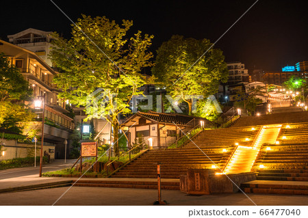 《Gunma Prefecture》Ikaho Onsen/Stairs at night 《Gunma Prefecture》Ikaho Onsen/Stairs at night 66477040