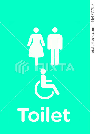 sign  of the restroom 66477799