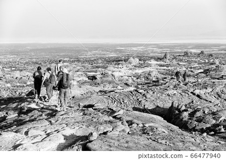 africa the  old backpacker people walking  in the 66477940