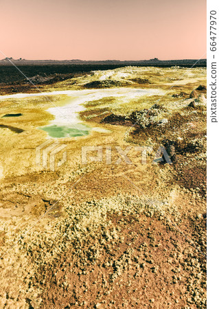 in  danakil ethiopia africa  the volcanic 66477970