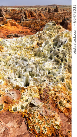 africa  the volcanic depression  of dallol 66478033