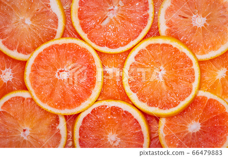 Pink grapefruit background material 66479883