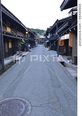 [Gifu Prefecture Takayama City] Hida Takayama Old Townscape/Evening Scene 66480608