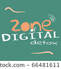 Zone of Digital Detox. Vector illustration. 66481611