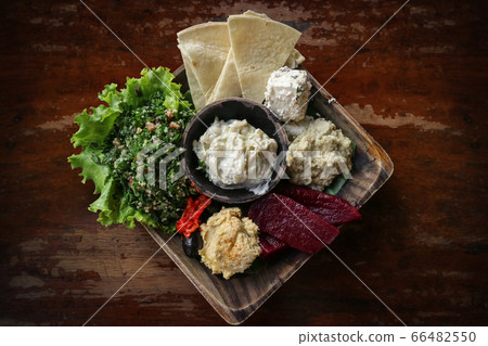 Mezze Platter with hummus Mezze Platter with hummus 66482550