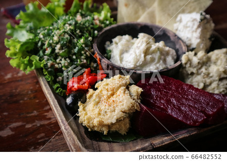 Mezze Platter with hummus Mezze Platter with hummus 66482552