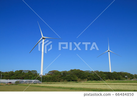 Giant windmill standing in the countryside 66484850