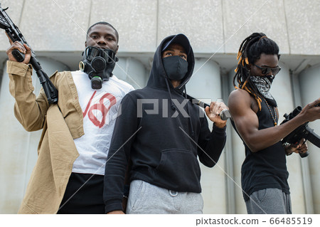armed black activists go on anti-racism protest armed black activists go on anti-racism protest 66485519