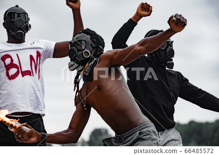 crazy black men protest, blm concept crazy black men protest, blm concept 66485572