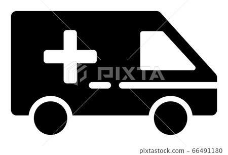Medical Emergency Car - Raster Icon Illustration Medical Emergency Car - Raster Icon Illustration 66491180