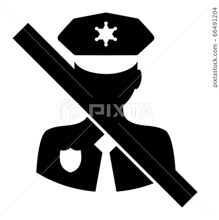 No Police Guard - Raster Icon Illustration No Police Guard - Raster Icon Illustration 66491204