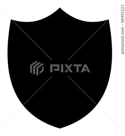 Shield - Raster Icon Illustration 66491221