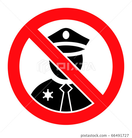 Forbiden Police - Vector Icon Illustration Forbiden Police - Vector Icon Illustration 66491727