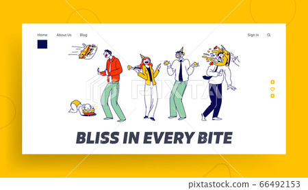 Characters Celebrate Event Landing Page Template. Business Man got Cake in Face. Children First Birthday Party. Baby Eating Cake with Hands Smearing Face, Surprise. Linear People Vector Illustration Characters Celebrate Event Landing Page Template. Business Man got Cake in Face. Children First Birthday Party. Baby Eating Cake with Hands Smearing Face, Surprise. Linear People Vector Illustration 66492153