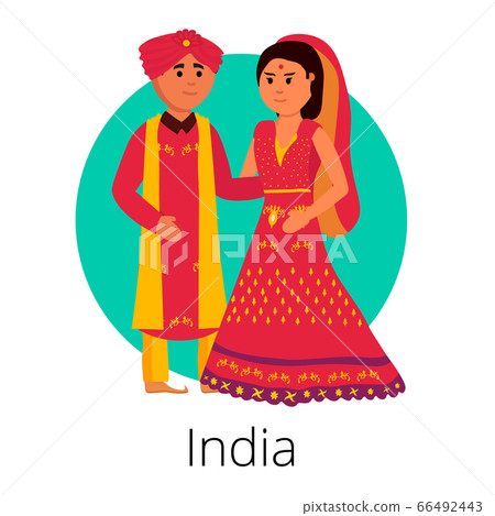 Traditional local wedding couple Traditional local wedding couple 66492443