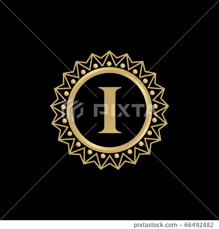 I letter initial icon logo design template - Stock Illustration ...