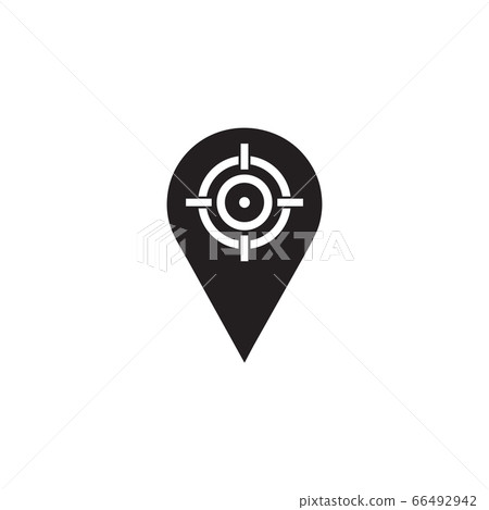 Pin location icon logo design vector template Pin location icon logo design vector template 66492942