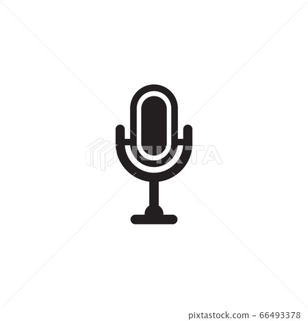 Microphone mic icon logo design vector 66493378