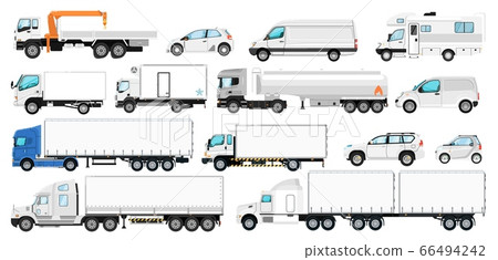 Vehicle branding set. Transport template Vehicle branding set. Transport template 66494242