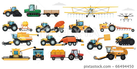 Agricultural machinery set. Vehicle for field farm Agricultural machinery set. Vehicle for field farm 66494450
